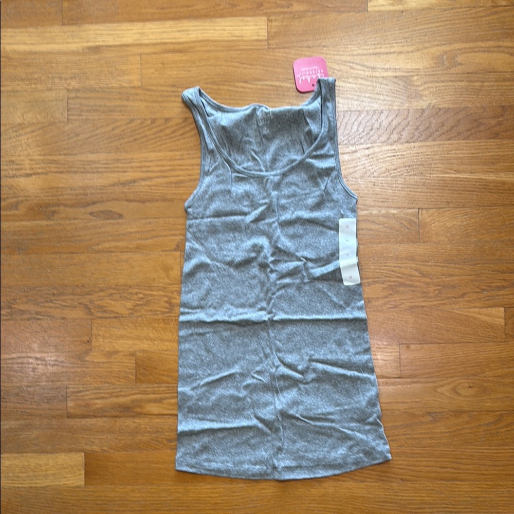 Gray Sleeveless Tank Dress